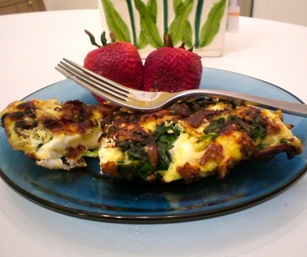 Caremelized Onion Spinach Mushroom Omelette | Simply Scrumptious By Sarah