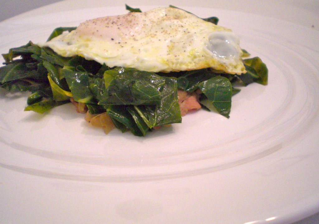 Eggs with Collards | Simply Scrumptious by Sarah
