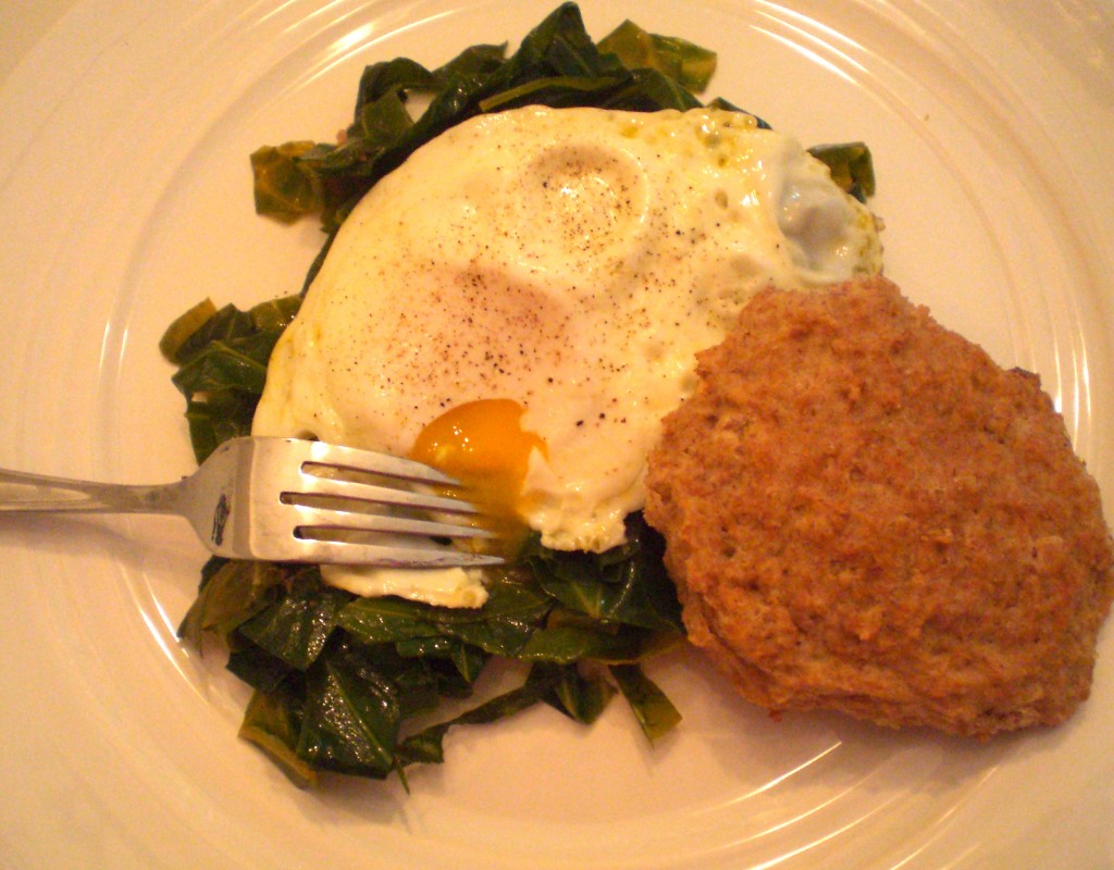 Eggs with Collards | Simply Scrumptious by Sarah