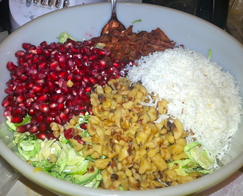 Pomegranate Brussel Sprout Salad | Simply Scrumptious by Sarah 
