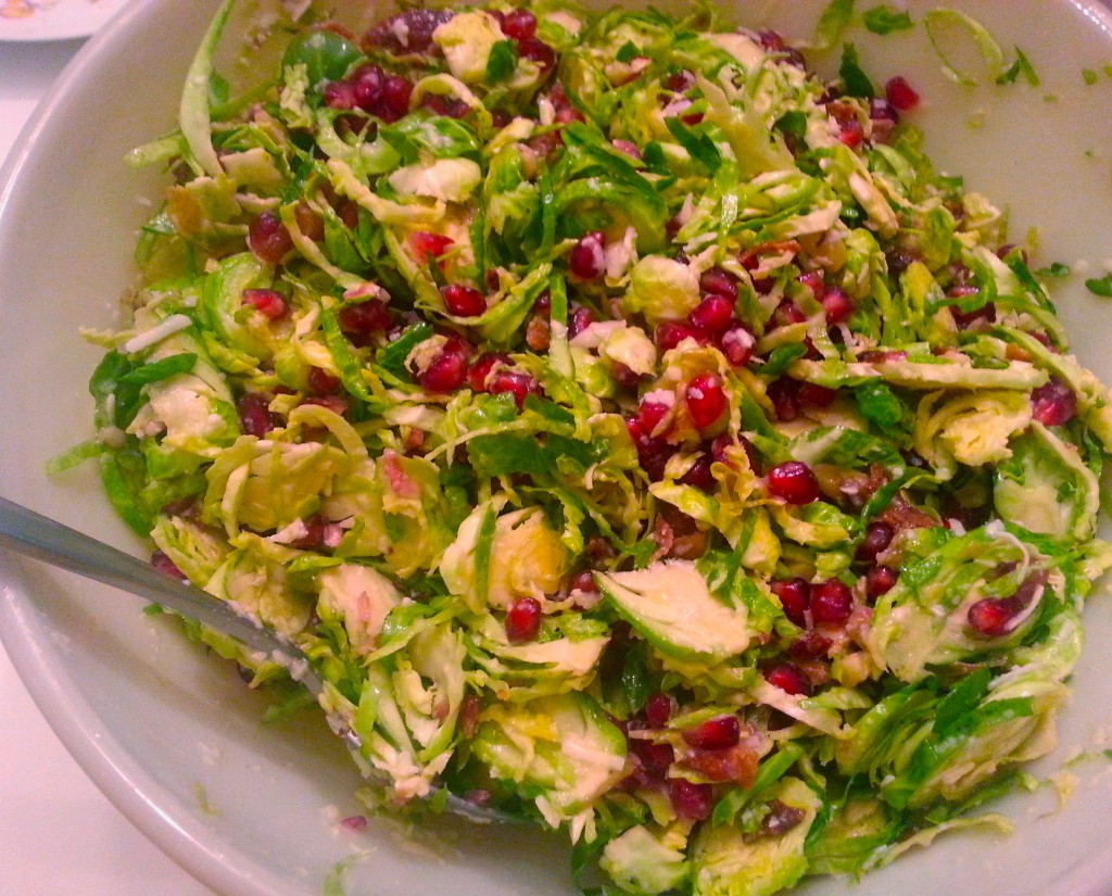 Pomegranate Brussel Sprout Salad | Simply Scrumptious by Sarah 