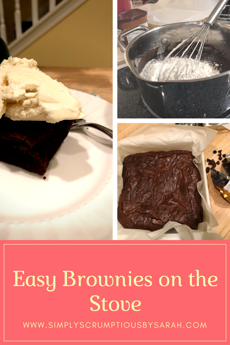 Easy Brownies on the Stove | Simply Scrumptious by Sarah